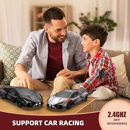 RC Drift Car, Drifting RC Car 2.4GHz 1/16 Remote Control Cars 4WD High Speed Racing Vehicle Remote Control Drifting Cars Sport Toy Cars for Adults Boys Girls Kids Black - color: Black+red