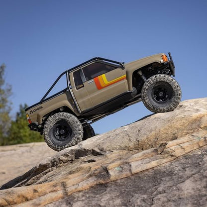 Axial SCX10 III 1987 Toyota SR5 4X4 RC Truck 1/10, Tan | RTR Brushed Rock Crawler, AXI-2062T1, Lipo Battery and Charger Not Included - color: Tan