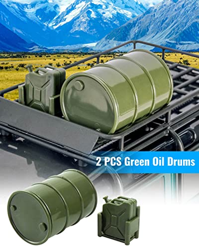 1/24 1/18 RC Crawler Accessories Fit for 1/18 TRX4M 1/24 Axial SCX24 (12Pcs Army Green) - size: Army Green