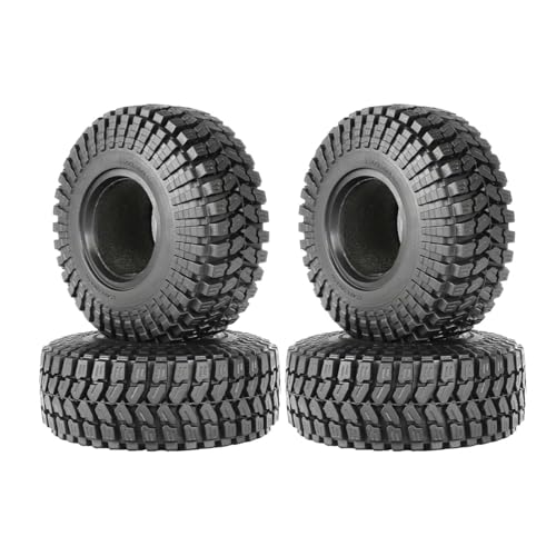 1.55 inch Tires Rubber Tyres for 1:10 RC Crawler Car D90 TF2 Tamiya CC01 LC70 MST JIMNY 90069 (90mm, B) - color: 90mm, B