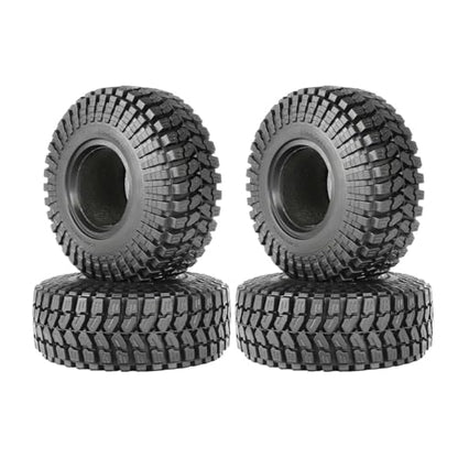 1.55 inch Tires Rubber Tyres for 1:10 RC Crawler Car D90 TF2 Tamiya CC01 LC70 MST JIMNY 90069 (90mm, B) - color: 90mm, B