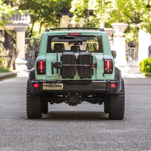 TOUCAN RC HOBBY 1/8 Tank300 Competitive Edition Remote Control Rock Crawler AWD 2WD Metal Drive Shaft Threaded Coilover Shocks for Adult - color: Lgn
