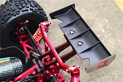 GPM 7Pc Set Upgrades Aluminum Rear Wheelie with Wing Mount for 1/8 Outcast 6S BLX Stunt Truck Brushless & 1/8 Kraton 6S 106005 & 106015 & 106018 RC Cars (red)