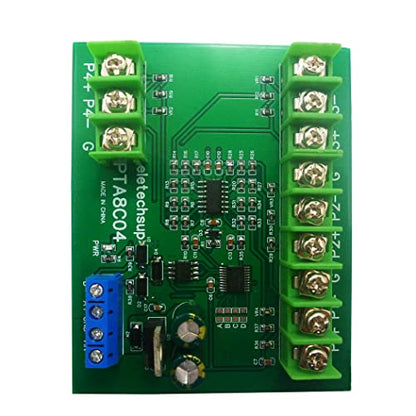 4ch DC 12V 24V -40~500 Celsius PT100 RTD RS485 Temperature Sensor Module Modbus RTU Platinum Thermal Resistance Collector (1PCS A 12V Only Board) - color: 1PCS A 12V Only Board
