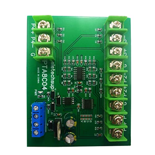 4ch DC 12V 24V -40~500 Celsius PT100 RTD RS485 Temperature Sensor Module Modbus RTU Platinum Thermal Resistance Collector (1PCS A 24V Only Board) - color: 1PCS A 24V Only Board