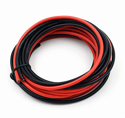 TUOFENG 14 AWG Electrical Wire - Flexible Tinned Copper, Red/Black 20ft - size: 14 AWG 2 colors wire 10ft
