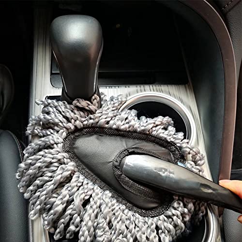 IPELY 3 Pack Large Microfiber Car Duster Exterior Scratch Free with Extendable, Car Duster Interior Multipurpose dust Cleaning - size: Interior and Exterior Duster (Kit)