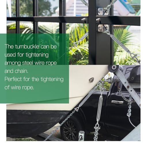 3/4" Jaw Jaw Turnbuckle Galvanized Jaw and Jaw Turnbuckle, Jaw Jaw Closed Body Marine Turnbuckle Jaw, 8000lbs Working Load Limit, Durable for Wire Rope Cable (3/4" x 9") - style: Jaw & Jaw-3/4 x 9