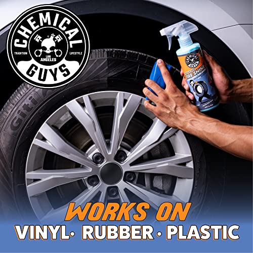 Chemical Guys, Tire Kicker Extra Glossy Tire Shine for Rubber & Trim, 16 oz | Sprayable dressing revives a deep wet look on tires, trim and bumpers, dries to the touch with no greasy sling - size: 16 Fl Oz, style: 2 Pack