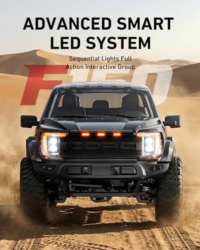 ARRIS CORC 1/12 RC Crawler Truck 4WD with 2-Speed Transmission RTR | All Metal Gears, LED Lights, Off-Road Pickup Design, Hobby Grade Trail Performance