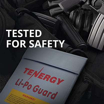 Tenergy Large Volume Lipo Bag 8.5x6.5X 5.7inches and Lipo Bag 7x9inches for Charging and Storage