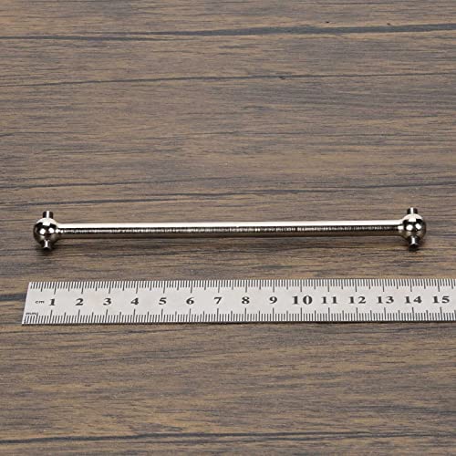 RCAWD Front Center Dogbone for 1/10 Losi lasernut U4 & Tenacity T & Tenacity TT PRO & Tenacity DB & Tenacity SCT Upgrades, 131mm Driveshaft #45 Steel Parts for #LOS232033 Silver - color: Silver