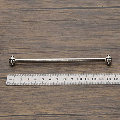 RCAWD Front Center Dogbone for 1/10 Losi lasernut U4 & Tenacity T & Tenacity TT PRO & Tenacity DB & Tenacity SCT Upgrades, 131mm Driveshaft #45 Steel Parts for #LOS232033 Silver - color: Silver