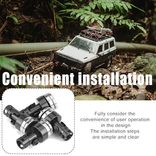 4 Pcs Aluminum RC Body Post Magnetic Magnetic Post Mounts Invisible Post Mount Good Scx10 4Wd 1:10 RC Car Yellow Black Purple (Black) - color: Black