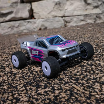 Losi Micro-T 1/28 2 Wheel Drive Silver RTR LOS-1392T2 | Battery and Charger included - color: Silver