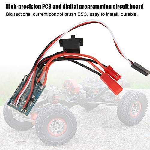 RC Motor Speed Controller, 30A 4-8V ESC Two Way Sensorless Brushless Motor Electric Speed Controller for 1/16 1/18 1/24 Car Boat (with Brake) Rc Speed Controller - size: with brake