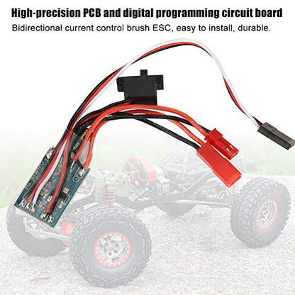 RC Motor Speed Controller, 30A 4-8V ESC Two Way Sensorless Brushless Motor Electric Speed Controller for 1/16 1/18 1/24 Car Boat (with Brake) Rc Speed Controller - size: with brake