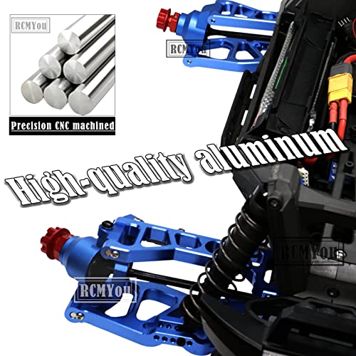 RC Caster Blocks C-hubs&Steering Blocks&Carriers Stub Axle Upgrades Part for 1/10 Maxx WideMaxx,Aluminum Hops Up for RC Truck Mode #89086-4,#89076-4,Replace #8932,8937,8952,Navy Blue