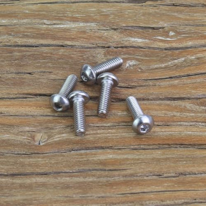 105 Pieces M2.5 x 8mm Button Head Socket Cap Screws, Thread Pitch 0.45mm, Sutemribor M2.5 Screws, 304 Stainless Steel, Fully Threaded, Silver - size: M2.5 x 8mm, style: Button Head