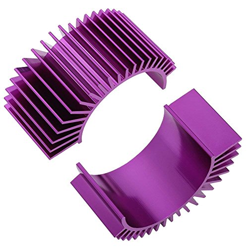 Aluminum Engine Motor Heatsink Fins, RC 540 550 Car Accessories, 4 Pcs | 4-Pack, Electric motor heatsinks, for RC 540 and 550 size, brushed brushless motors, violet cooling fins. - style: Violet