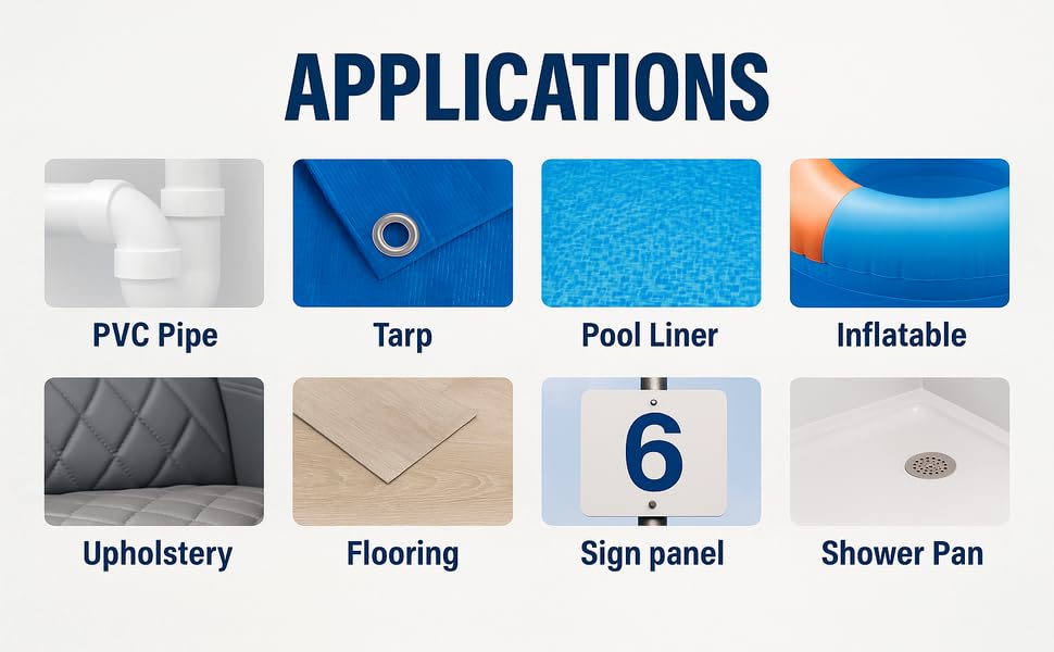 Adhesives Vinyl Contact Cement, Glue Waterproof, Fast-Drying Repair Adhesive for Pools, Inflatables, PVC, Air Mattresses, PVC Pipes, Tarps, Boats, Rafts, Upholstery Strong Bond, Cement 32 OZ - size: 32 oz