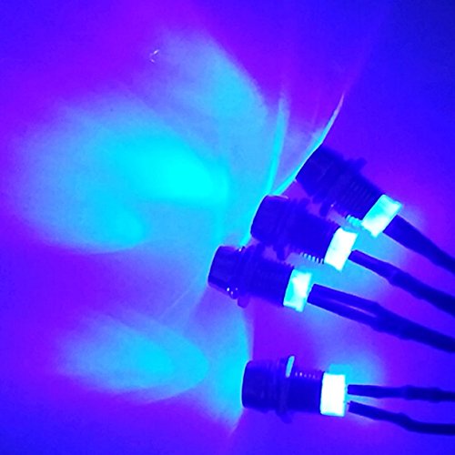 ShareGoo 4Leds Blue LED Light Headlights Taillight Kit Accessories Compatible with Traxxas HSP Redcat RC4WD Axial SCX10 RC Car Truck Tank Crawler