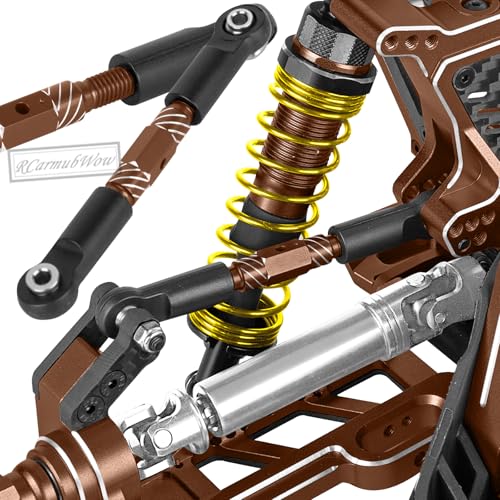RC Suspension Arms & Mounts,Caster Blocks,Steering Block,Stub Axle Carriers,Turnbuckles Upgrades Part for 1/10 Slash/Rustler/Stampede/Jat0 4x4(VXL),Hoss 4x4 VXL,Bronze - color: Bronze(1set)