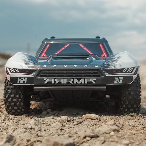 ARRMA RC Truck 1/10 SENTON 4X4 223S BLX BRUSHLESS Short Course Truck RTR (Battery and Charger Not Included) with DSC, RED, ARA4303V4T2 - color: Red