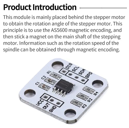 Teyleten Robot AS5600 Magnetic Encoder Sensor Mdoule 12bit high Precision Magnetic Induction Angle Measurement Sensor Module 3.3V (5PCS)