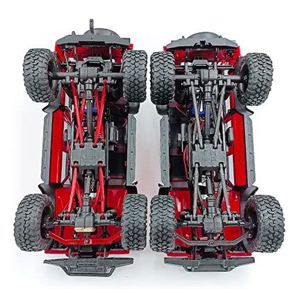 Higher Extra Clearance Links Set Linkage for TRX4M Upgrades 1/18th RC Crawler Car Parts (Red) - color: Red