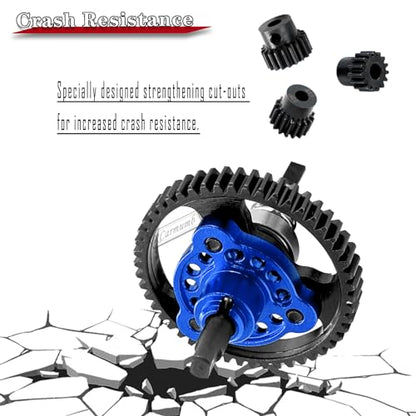 53T Spur Gear Upgrades Part for Slash 4X4/VXL Stampede 4X4/VXL Rustler 4X4/VXL,53T Slipper Clutch Eliminator with Pinions Gears Set(15T 17T 19T),Hardened Steel RC Upgrades,#6878,Navy Blue - color: Navy Blue(53t)