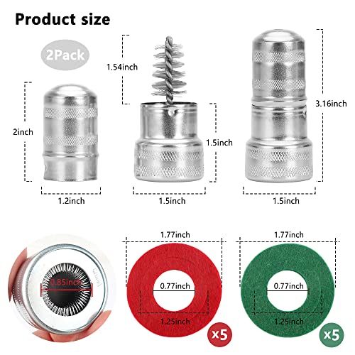12 in 1 Battery Terminal Cleaner Kit - Must Have Tool Best for Extend Car Marine Battery Life with 10PCS Fiber Washers Protector and 2PCS Cleaning Brush