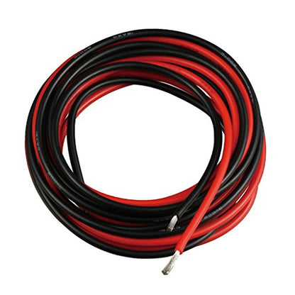BNTECHGO 16 Gauge Silicone Wire red and Black Each 5ft Flexible 16 AWG Stranded Tinned Copper Wire - size: 10 feet