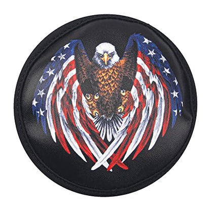 1/10 RC Simulation Leather Spare Tires Cover Accessories Compatible with Traxxas TRX-4 Tamiya CC01 Axial SCX10 Wraith D90 Redcat HSP 1/10 RC Crawler Truck (Hawk) - style: Hawk