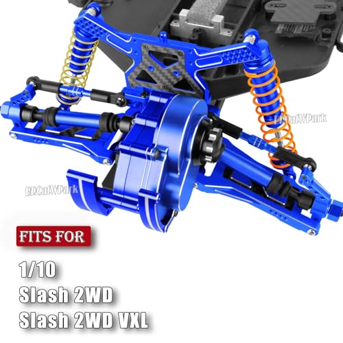 RC Upgrades Part for 1/10 Slash 2WD (VXL),A-Arm,Shock Absorber,Drive Shaft,Caster Block,Steering Blocks,Stub Axle Carriers,Steering Bellcranks,Links,Shock Tower,Front Bulkhead,Navy Blue - color: Navy Blue - (Upgrades)