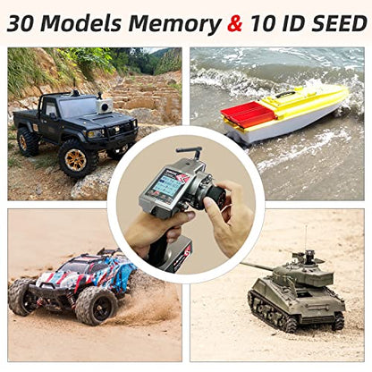 Radiolink RC6GS V3 2.4G 7 Channels RC Car Radio Controller Kit & R6FG Gyro Long Range Remote Controller for RC Crawler Truck Drifting Buggy