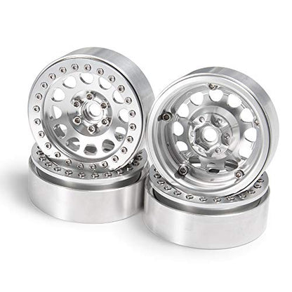 Aluminum 2.2" Beadlock Wheel Rim for Axial Wraith SCX10 II III TRX4 | 1Set/4PCS,1/10 RC Crawler Car Upgrade Parts