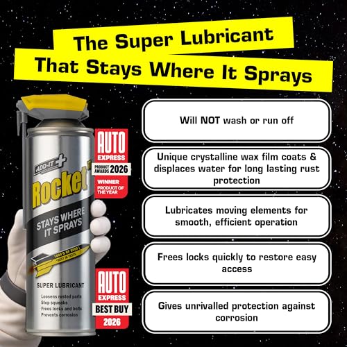 Multi-Purpose Lubricant Spray, 20 Fl Oz - Super Penetrating Oil & Anti-Corrosion Spray for Rusted Bolts, Tools, Bikes & Garden Equipment, Water-Resistant Protective Coating - 600ml Mega Can - size: 20 fl oz (Pack of 1)