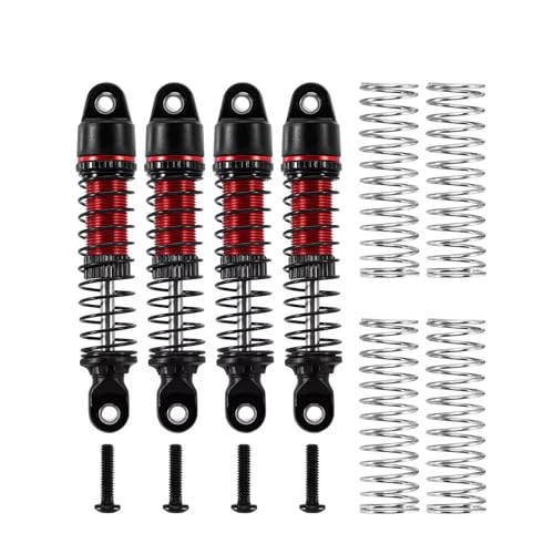 RC Car Shock Absorbers Compatible with TRX4M 1/18 Remote Control Crawler Upgrade Parts Replacement Accessories 53mm Threaded Shock Absorber Oil Damper
