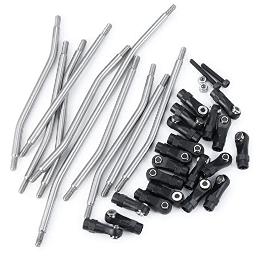Benedict Harry 10PCS Stainless Steel Link Rod Linkage for Axial Wraith AX90018 90020 90031 90045 90056 Upgrade Parts