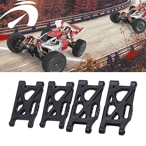 RC Suspension Arm, 4PCS Front Rear Swing Arm Set Black for WLtoys 144001 144002 124019 124018 124017 144010 Off - Road Buggy Drift Car Toy