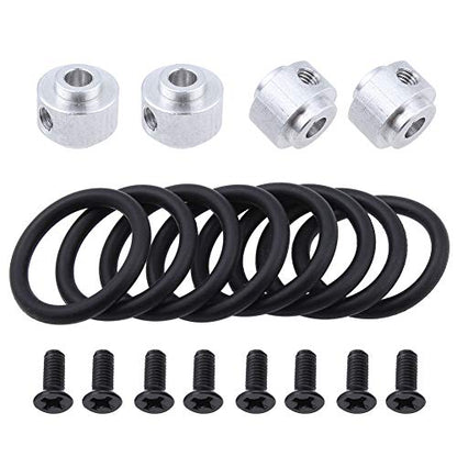 Hobbypark 4pcs RC Airplane Prop Saver 3.17mm with Screws Rubber O Rings Kit for Electric Engine Brushless Motor Shaft E Plane Replacement Parts