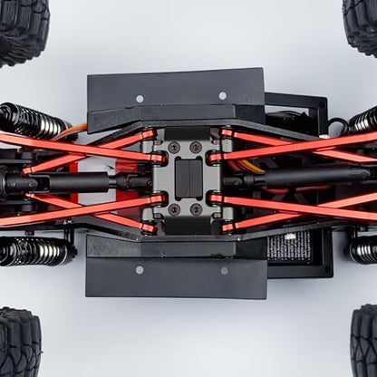 RCHUBAM Center Skid Plate Transmission Mount for 1/18 Redcat Ascent (Black) | CNC-Machined Aluminum Skid Plate,RC Rock Crawler Upgrades Parts - style: Black