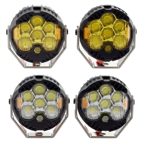 MEUS RACING RC Car LED Lights Kit - 1/10 & 1/8 Scale RC Crawler Accessories for Axial SCX10, Wraith, Traxxas TRX4 & TRX6, Redcat Gen8 Upgrades - style: 4pcs Hive Lights