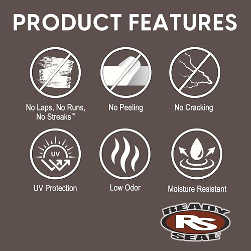 Ready Seal 7966104 5 gal Pail Exterior Wood Stain & Sealer, Light Oak - color: Light Oak, size: 5 Gallon