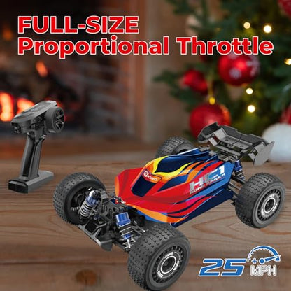 Contixo 1:16 Fast Remote Control Car, HC1 RC Truck with Brushless Motor, 39KMH 4x4 Offroad, Metal Oil-Filled Shocks, All-Terrain 2.4GHz RC Crawler for Adults & Boys