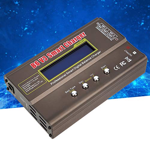 RC Battery Charger B6 V3 80W AC DC Balance Charger with LCD Display 11.0-18.0V for NiMH