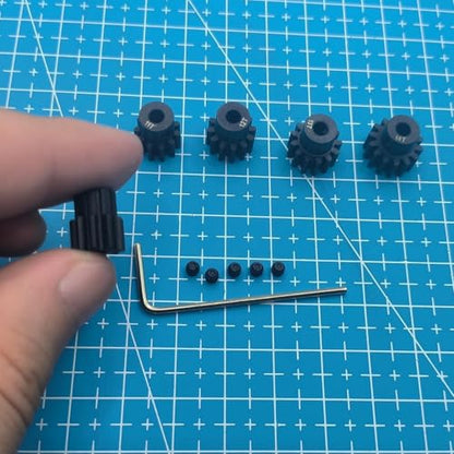 32P 3mm Motor Pinion Gear Set 10T 11T 12T 13T 14T for 1/10 Axial Capra 1.9 Scx10ii iii Yeti Rbx10 Ryft Wraith Bomber Rr10 Smt10 Spawn Axp8 Gilamon Upgrades Parts