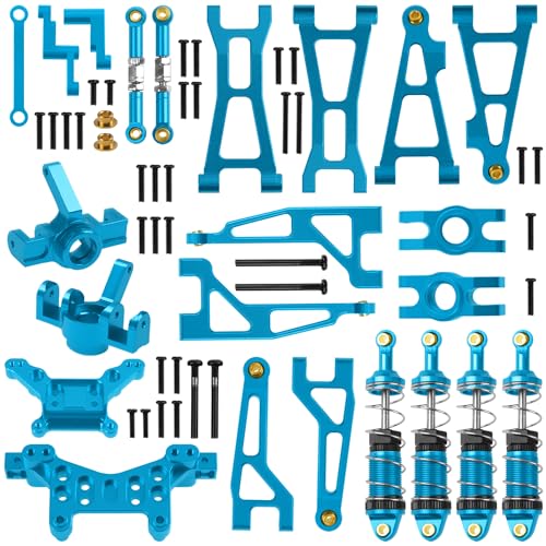 Metal Steering Rod Servo Linkages Turnbuckle & Aluminum Swing Arms & Steering Knuckle Kit & Shock Absorbers & Shock Tower