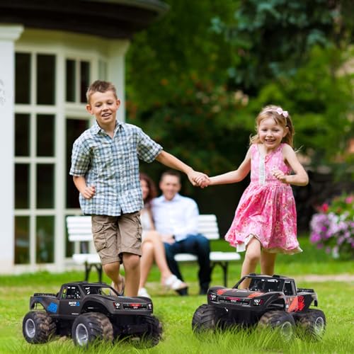 KB KAIBO 1:16 Amphibious Remote Control Car, Fully Submersible Remote Control Monster Truck for Kids, All Terrain 4WD RC Toy with 2 Batteries (60+ Min), 7.4V High Power, Durable Truck for Boys-Blue - color: Blue